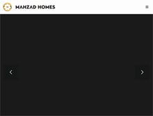 Tablet Screenshot of mahzadhomes.com